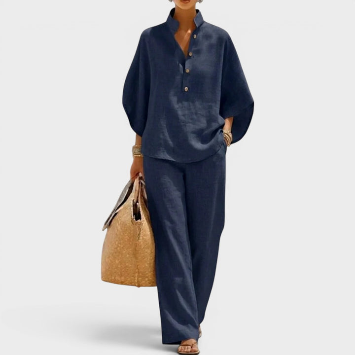 Maribel | Longsleeves and Wide Trousers Set