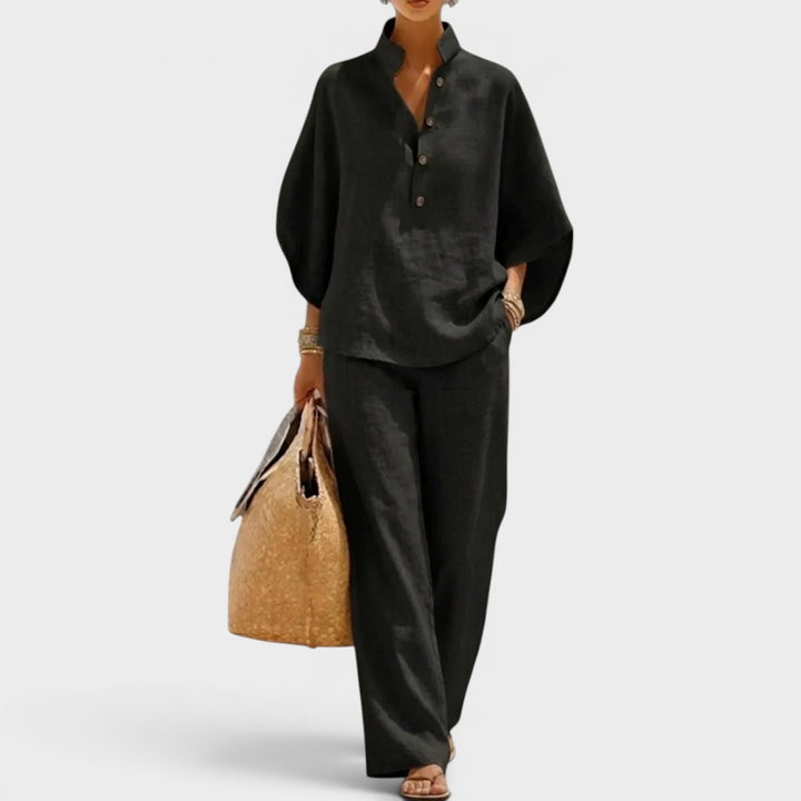 Maribel | Longsleeves and Wide Trousers Set