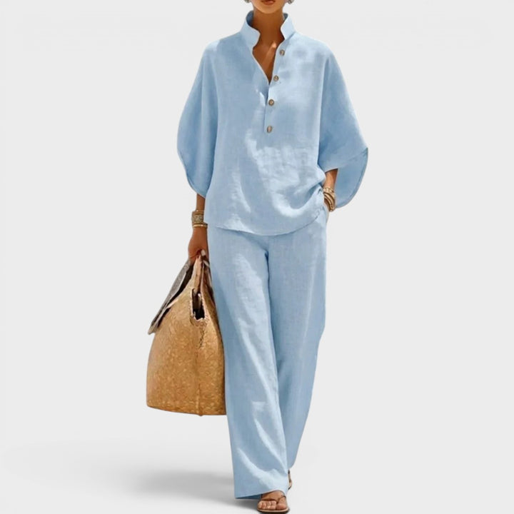 Maribel | Longsleeves and Wide Trousers Set