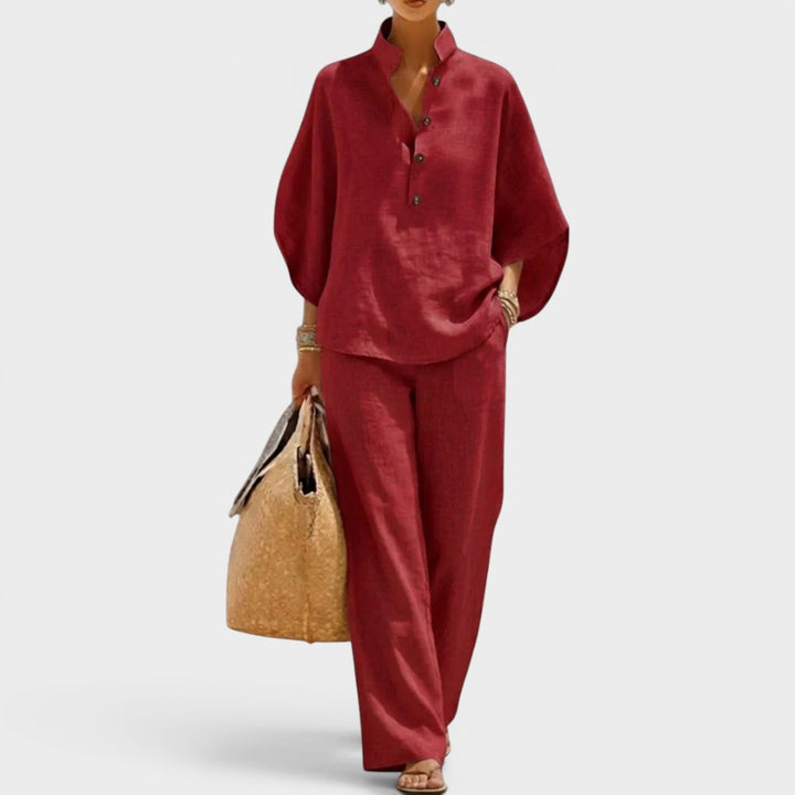 Maribel | Longsleeves and Wide Trousers Set