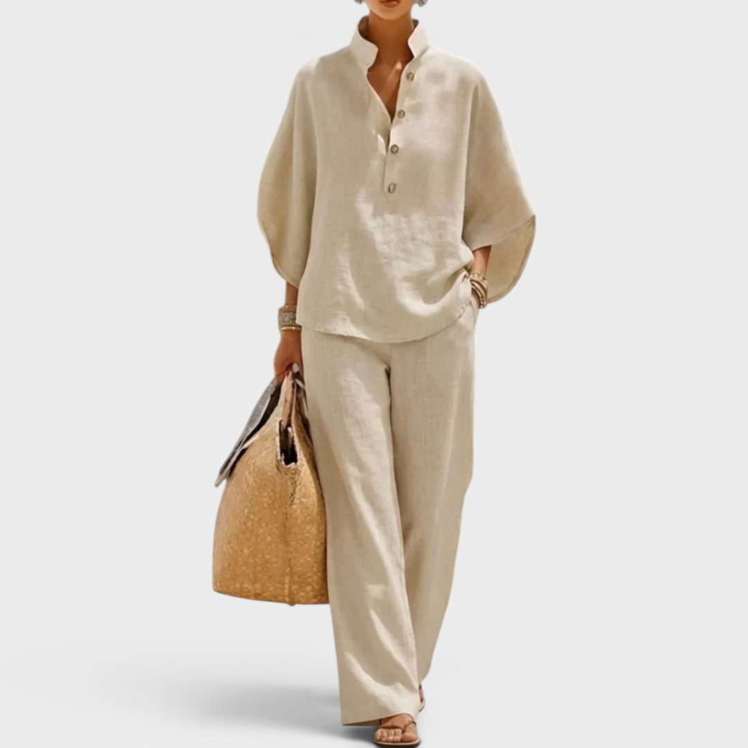 Maribel | Longsleeves and Wide Trousers Set