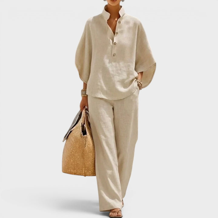 Maribel | Longsleeves and Wide Trousers Set