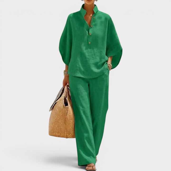 Maribel | Longsleeves and Wide Trousers Set