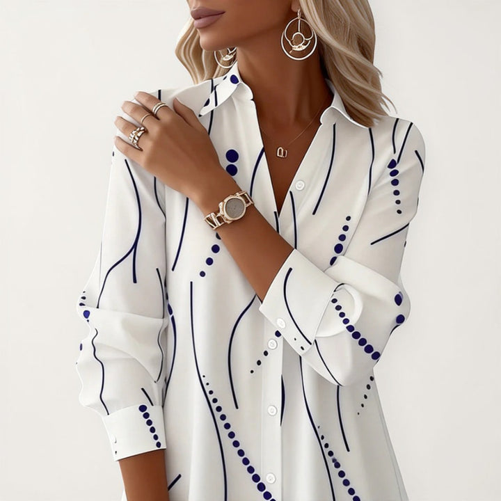 Martina | Wavy Collar Mini Dress