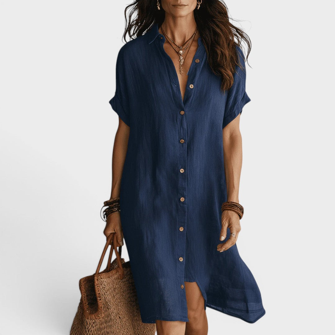Maya | Boho Effortless Shirt Dress