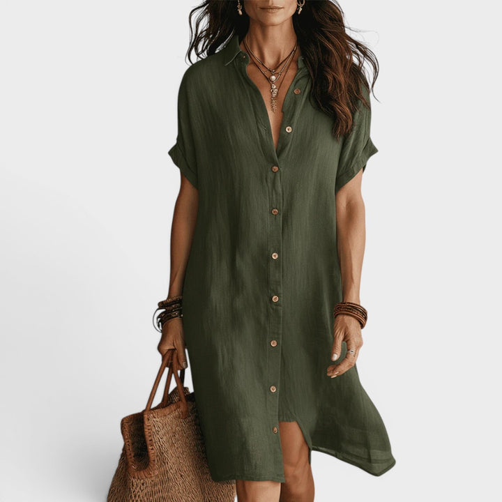 Maya | Boho Effortless Shirt Dress