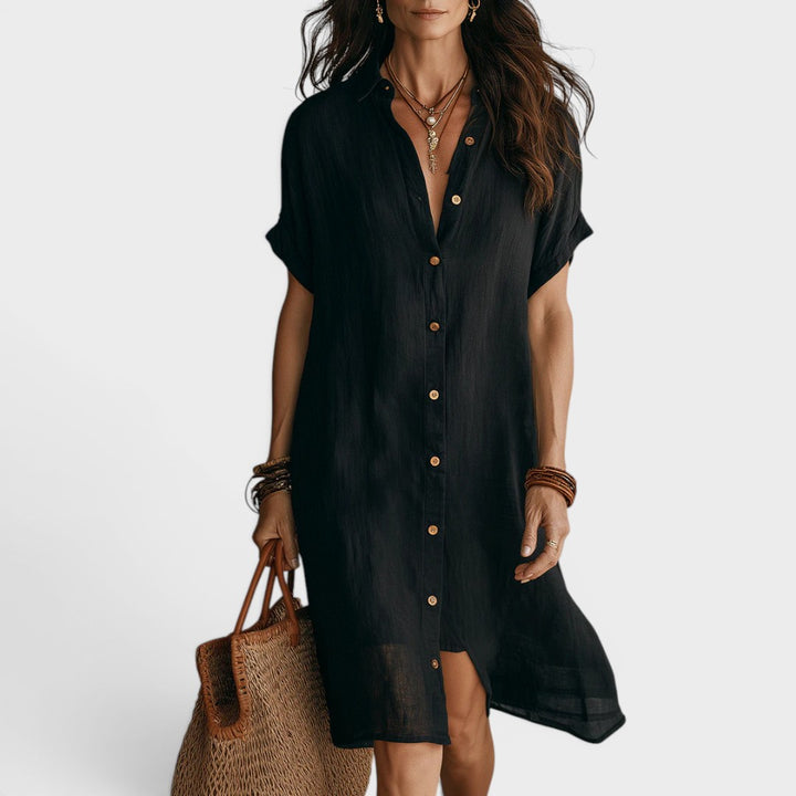 Maya | Boho Effortless Shirt Dress