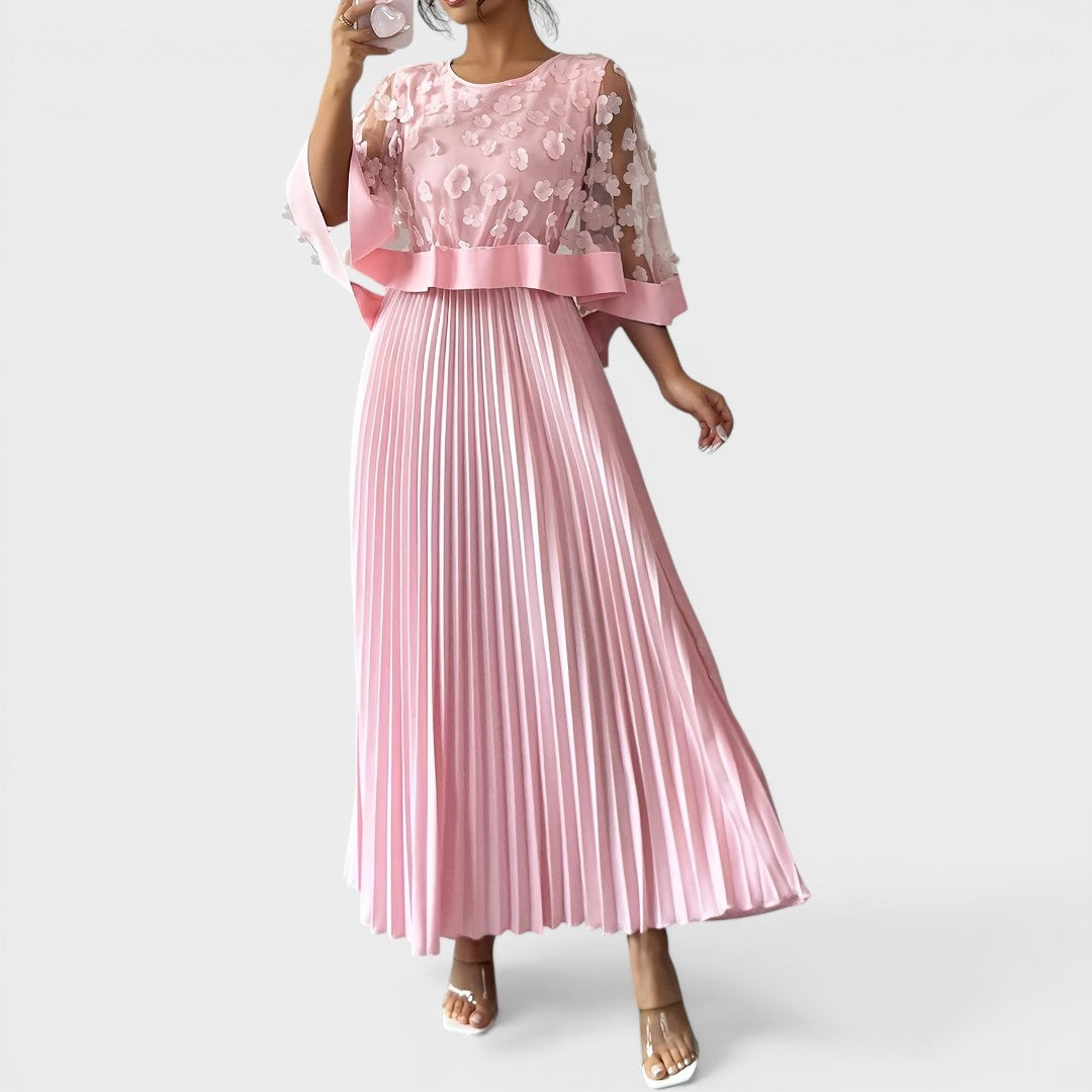 Mia | Elegant Pleated Maxi Dress