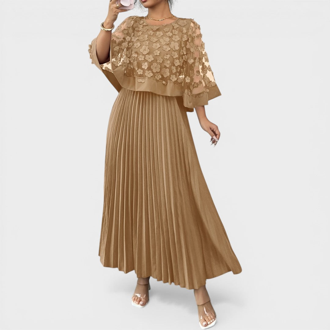 Mia | Elegant Pleated Maxi Dress