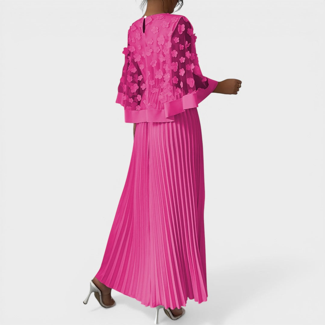 Mia | Elegant Pleated Maxi Dress