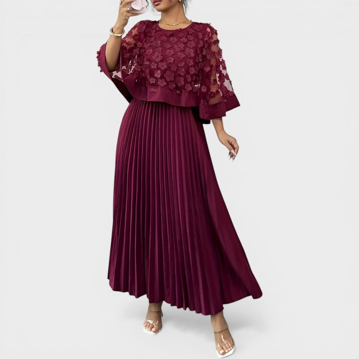 Mia | Elegant Pleated Maxi Dress