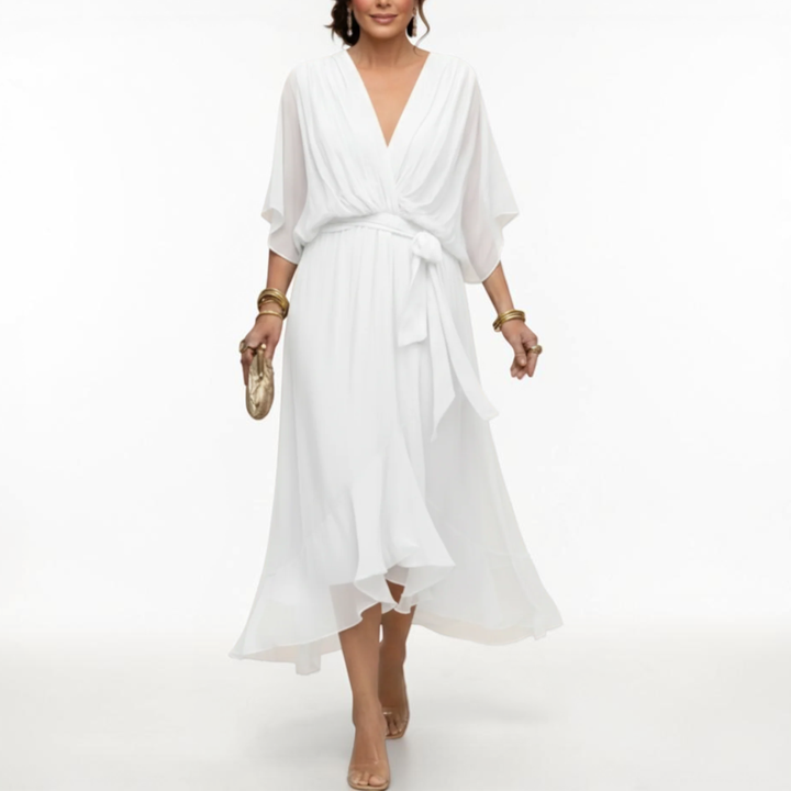 Monica | Elegant V-Neck Dress