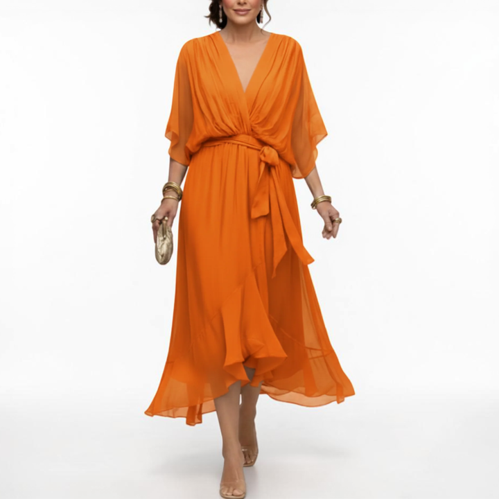 Monica | Elegant V-Neck Dress