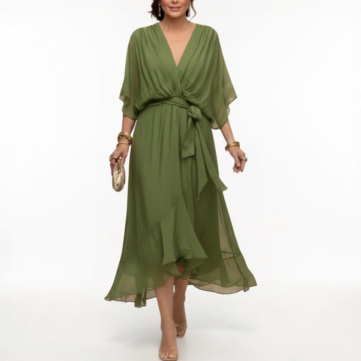 Monica | Elegant V-Neck Dress