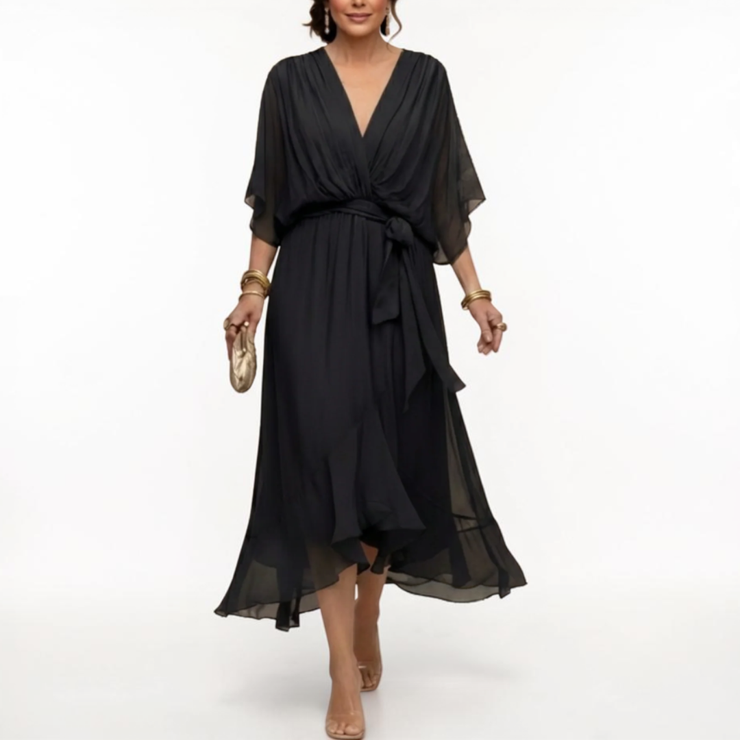 Monica | Elegant V-Neck Dress