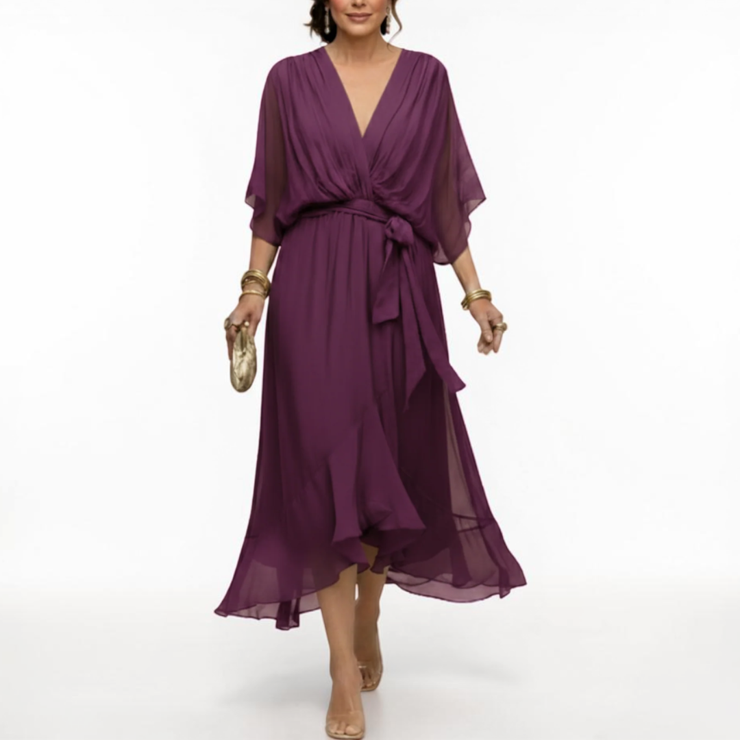 Monica | Elegant V-Neck Dress