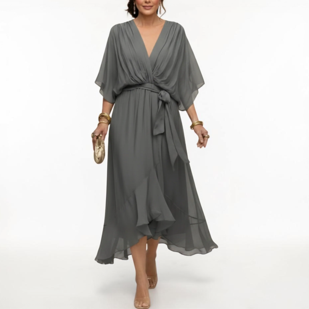 Monica | Elegant V-Neck Dress