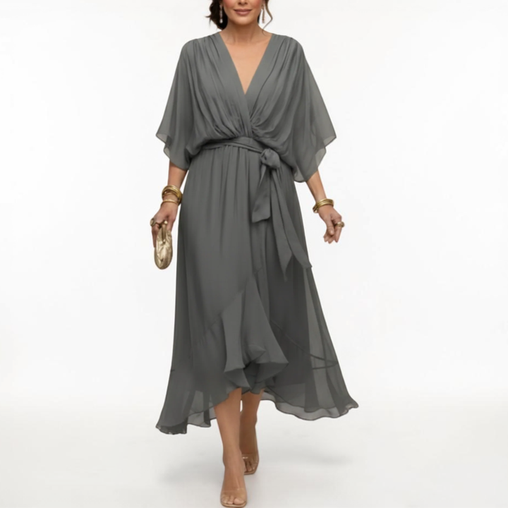 Monica | Elegant V-Neck Dress