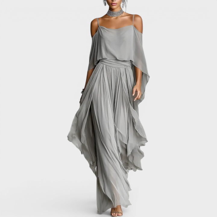 Monica | Off-shoulder Blouse And Skirt Two-piece Set