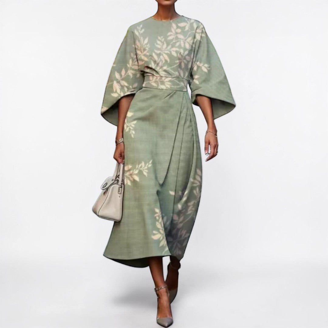 Moxlan | Elegant Floral Dress