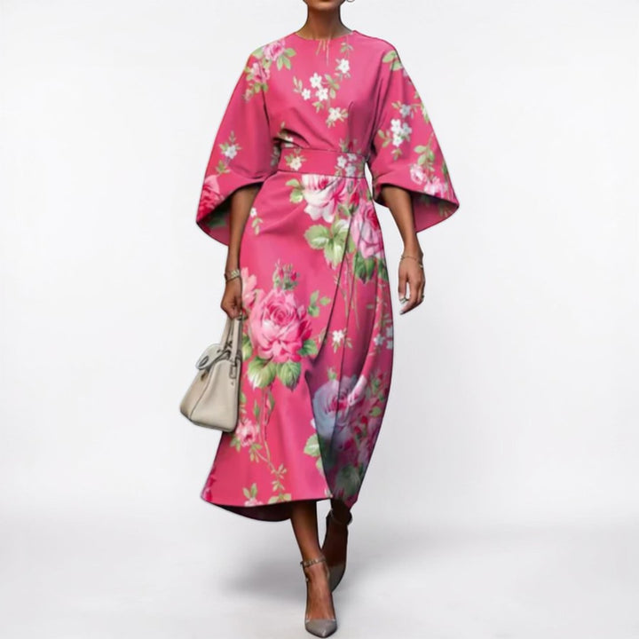 Moxlan | Elegant Floral Dress