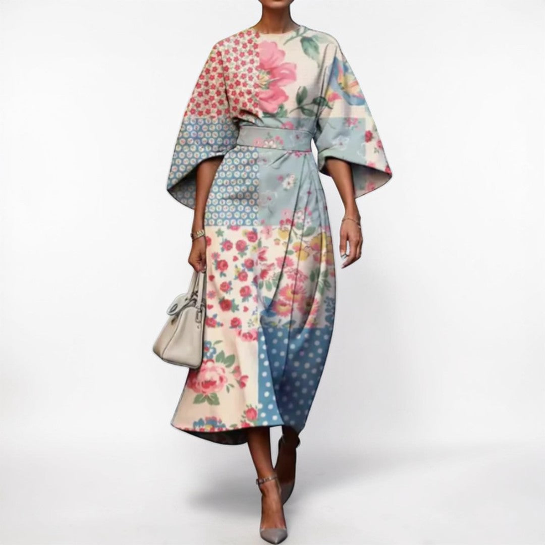 Moxlan | Elegant Floral Dress