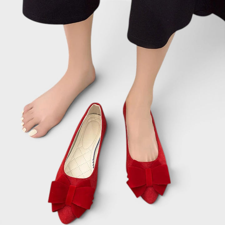 Nancy | Bow Block Heel Pumps