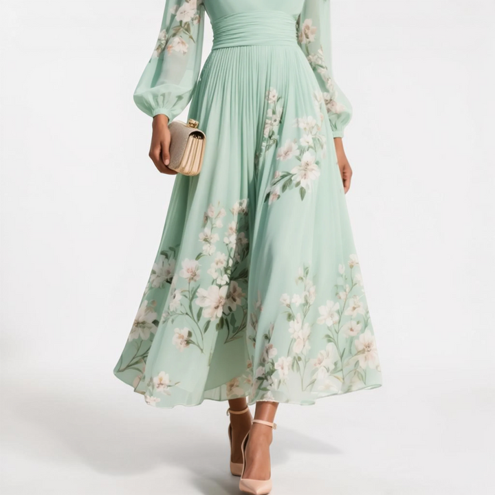 Odelia | Floral Midi Dress