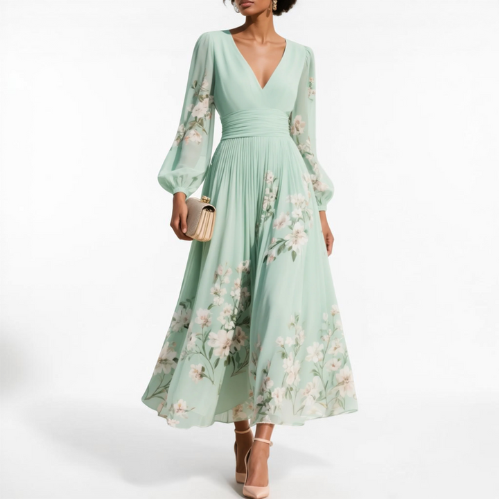 Odelia | Floral Midi Dress
