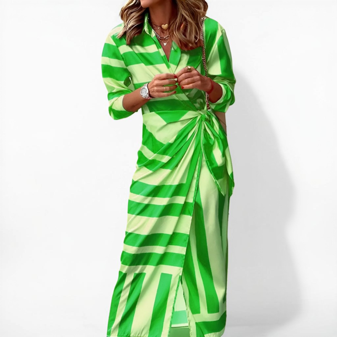 Olivia | Printed Shirt Dress