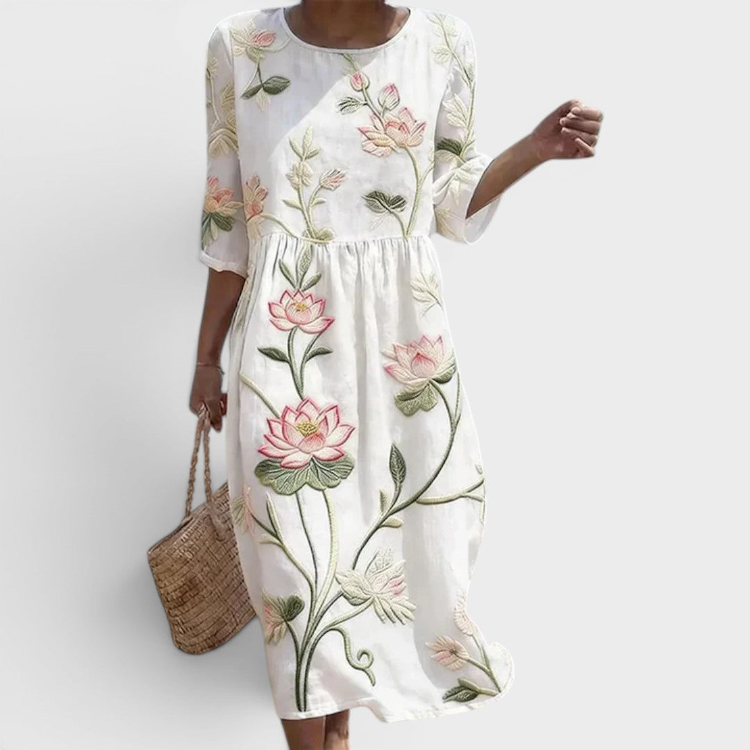 Opal | Printed Midi Dress