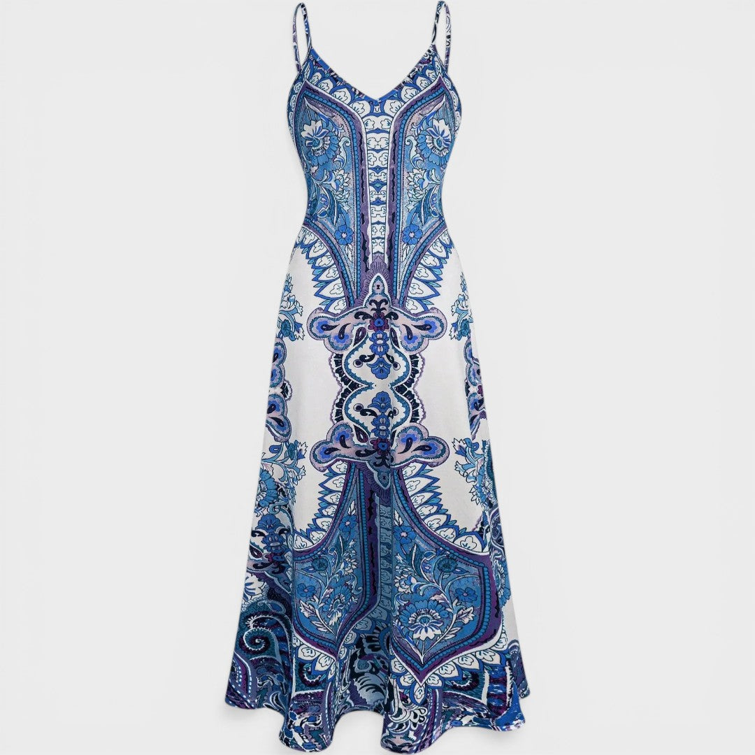 Ottilie | Boho Floral Sleeveless Dress