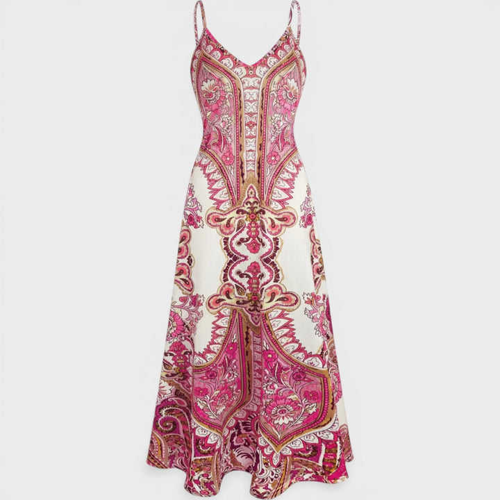 Ottilie | Boho Floral Sleeveless Dress