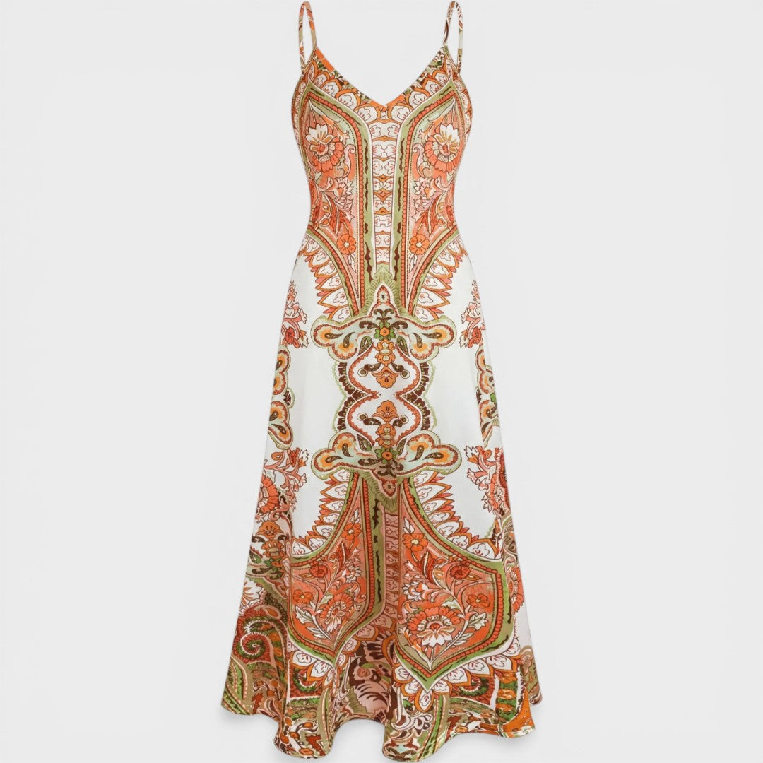 Ottilie | Boho Floral Sleeveless Dress