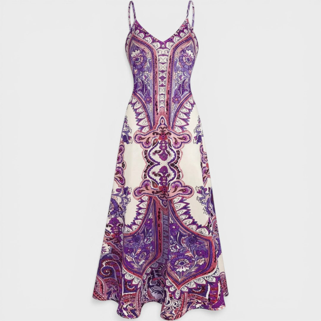 Ottilie | Boho Floral Sleeveless Dress