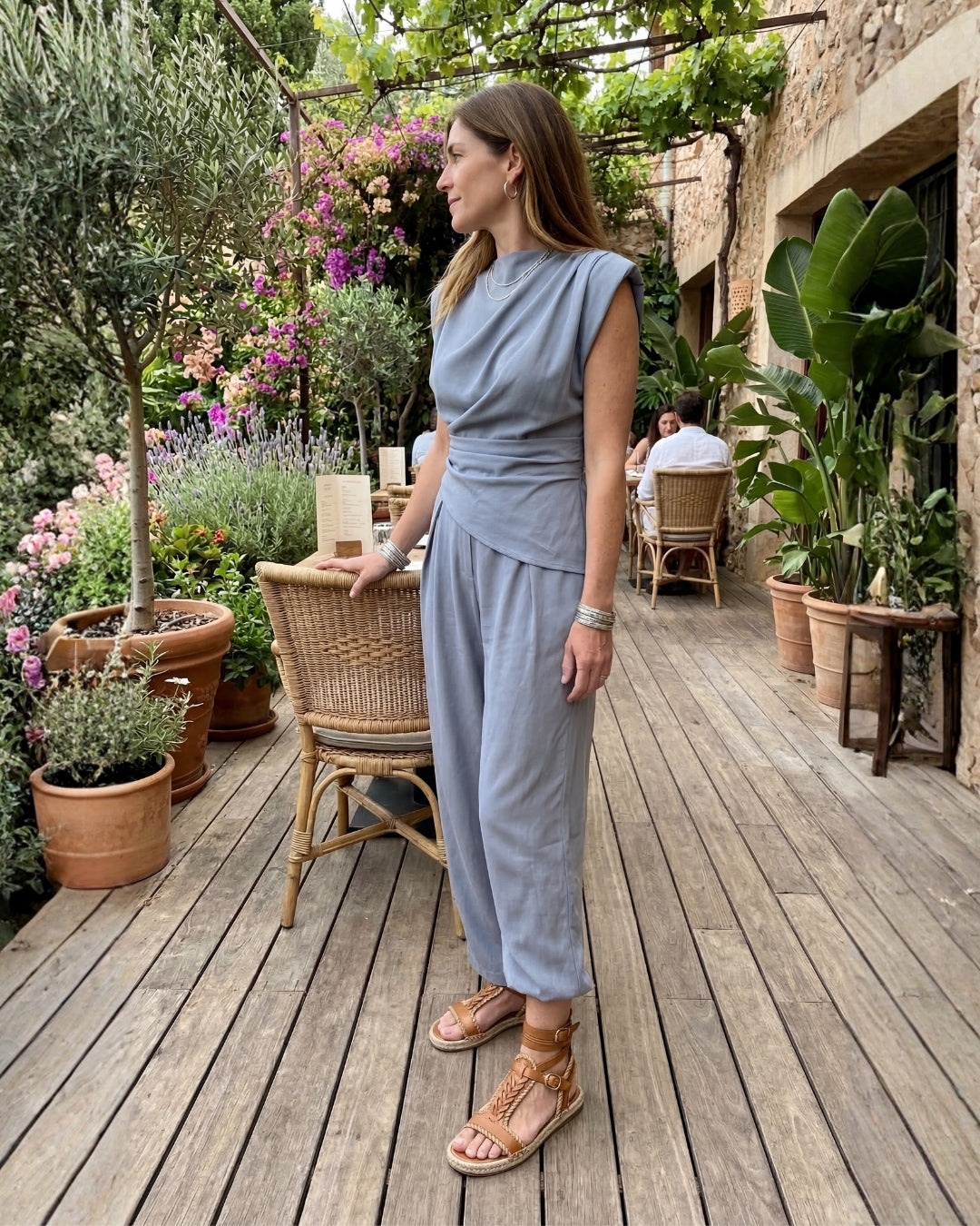 Clara | Elegant Draped Jumpsuit
