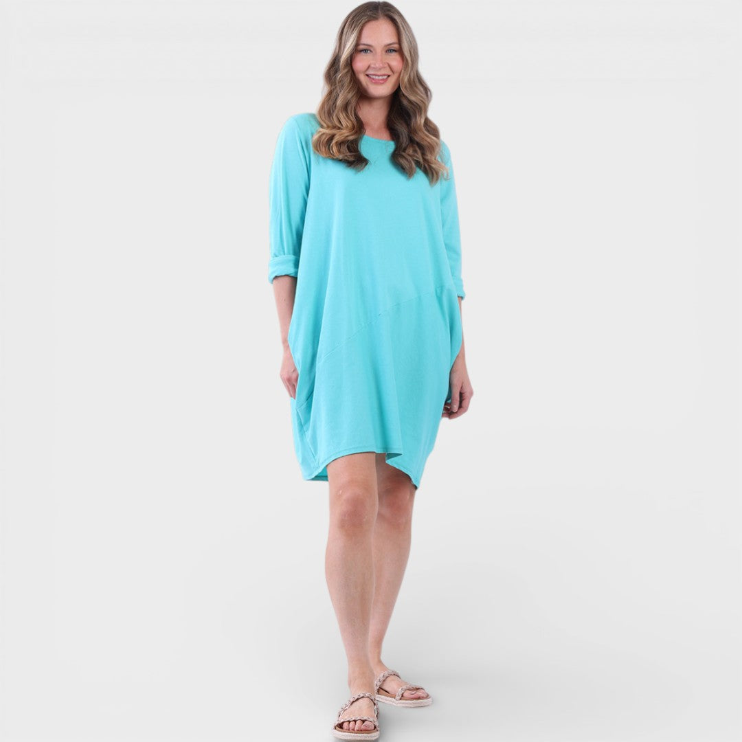 Jeda | Plain Side Pockets Dress