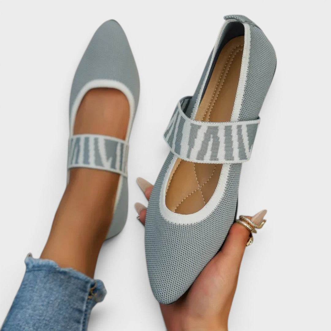 Monroe | Elegant Pointed Knit Flats