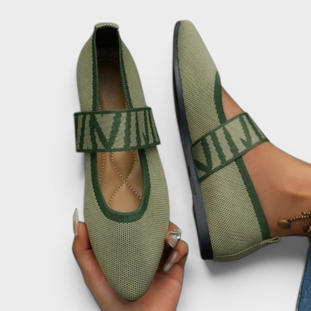 Monroe | Elegant Pointed Knit Flats