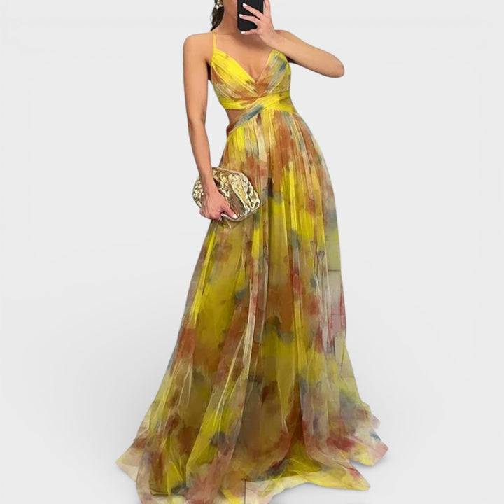 Giselle - Enchanting maxi dress with floral print