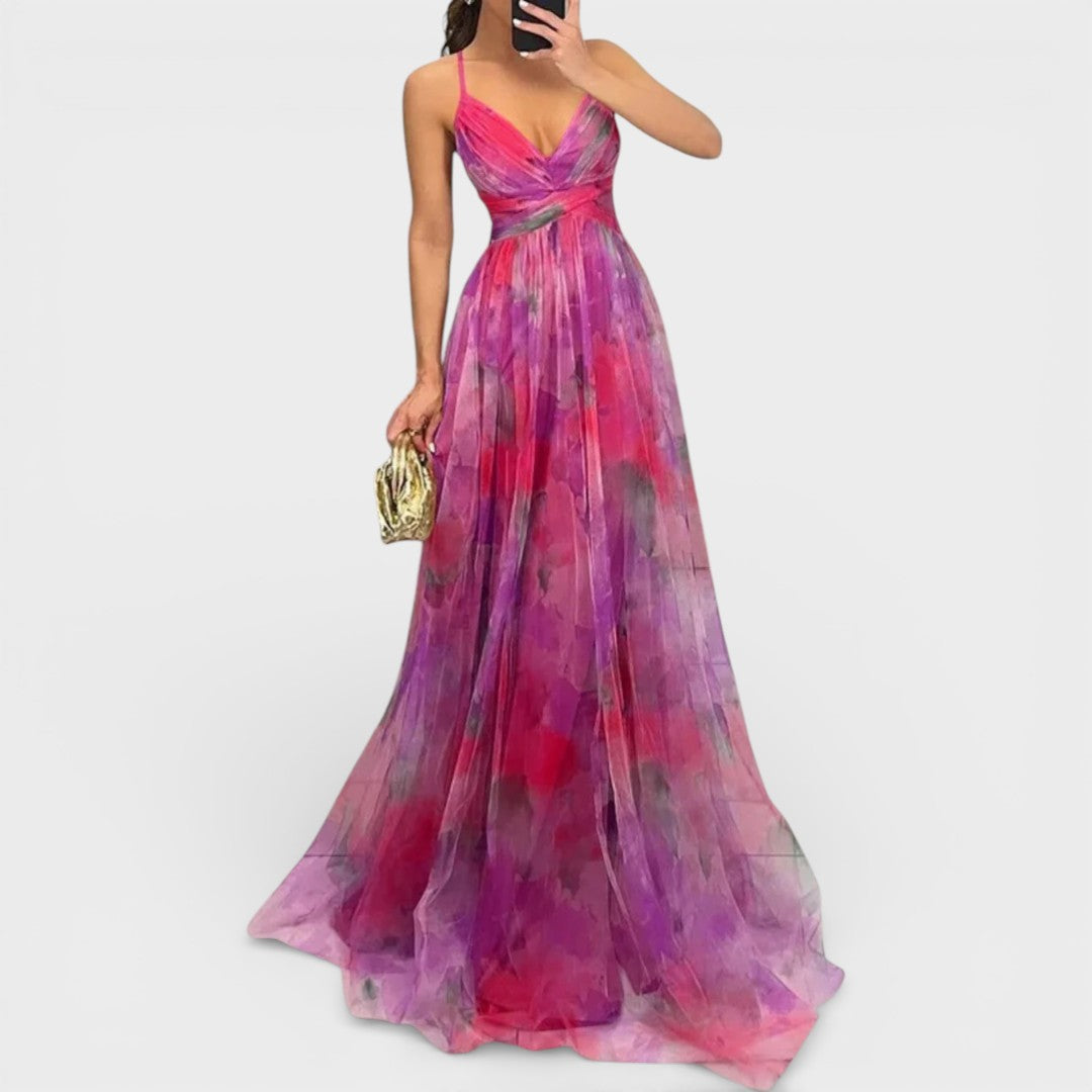 Giselle - Enchanting maxi dress with floral print