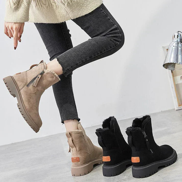Wintera™ – Insulated Winter Boots with Side Zipper