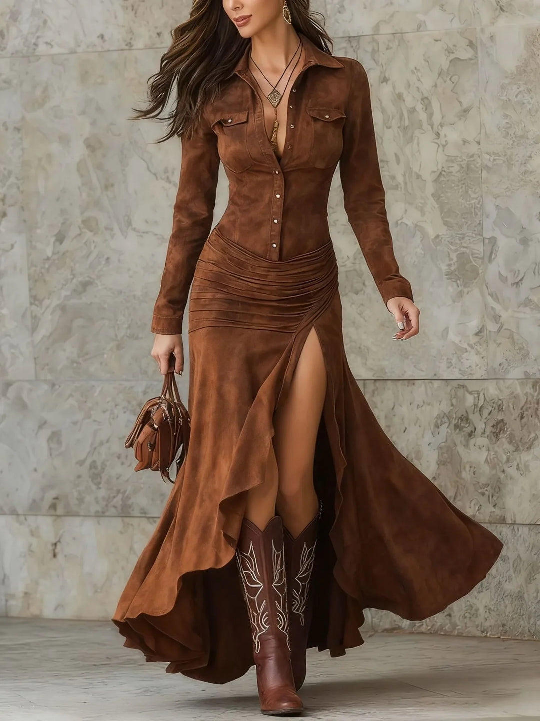 Susana | Tiered Elegant Midi Dress