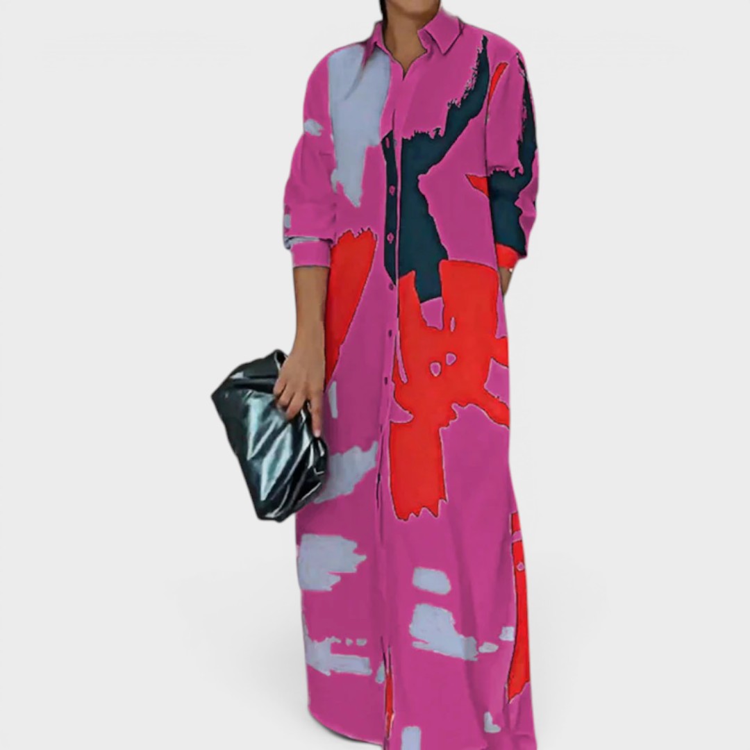 Sarah | Casual Midi Shirt Dress