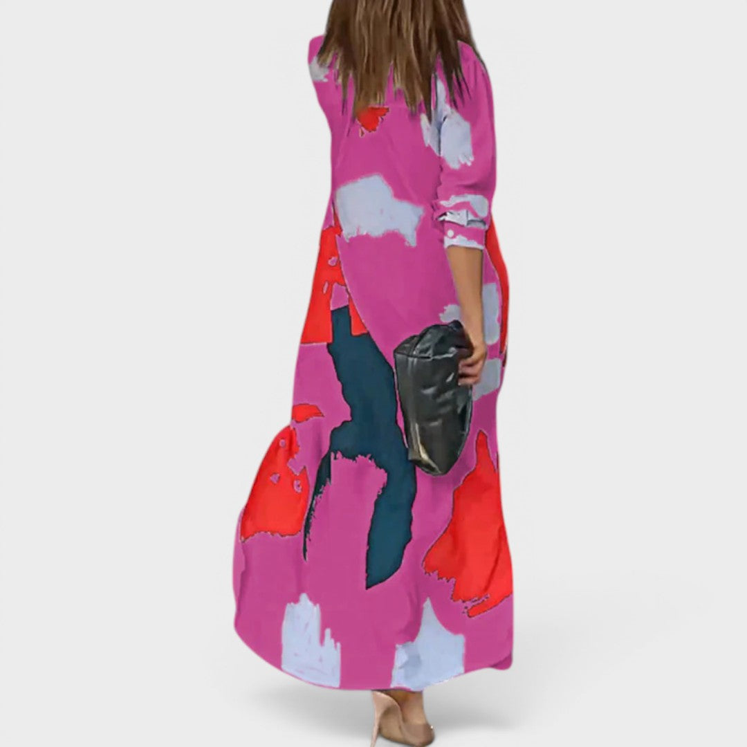 Sarah | Casual Midi Shirt Dress