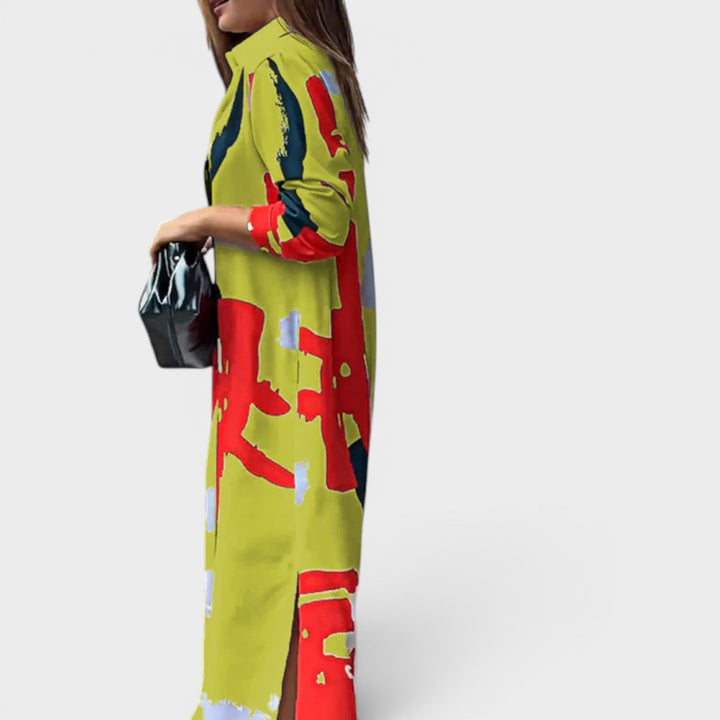 Sarah | Casual Midi Shirt Dress