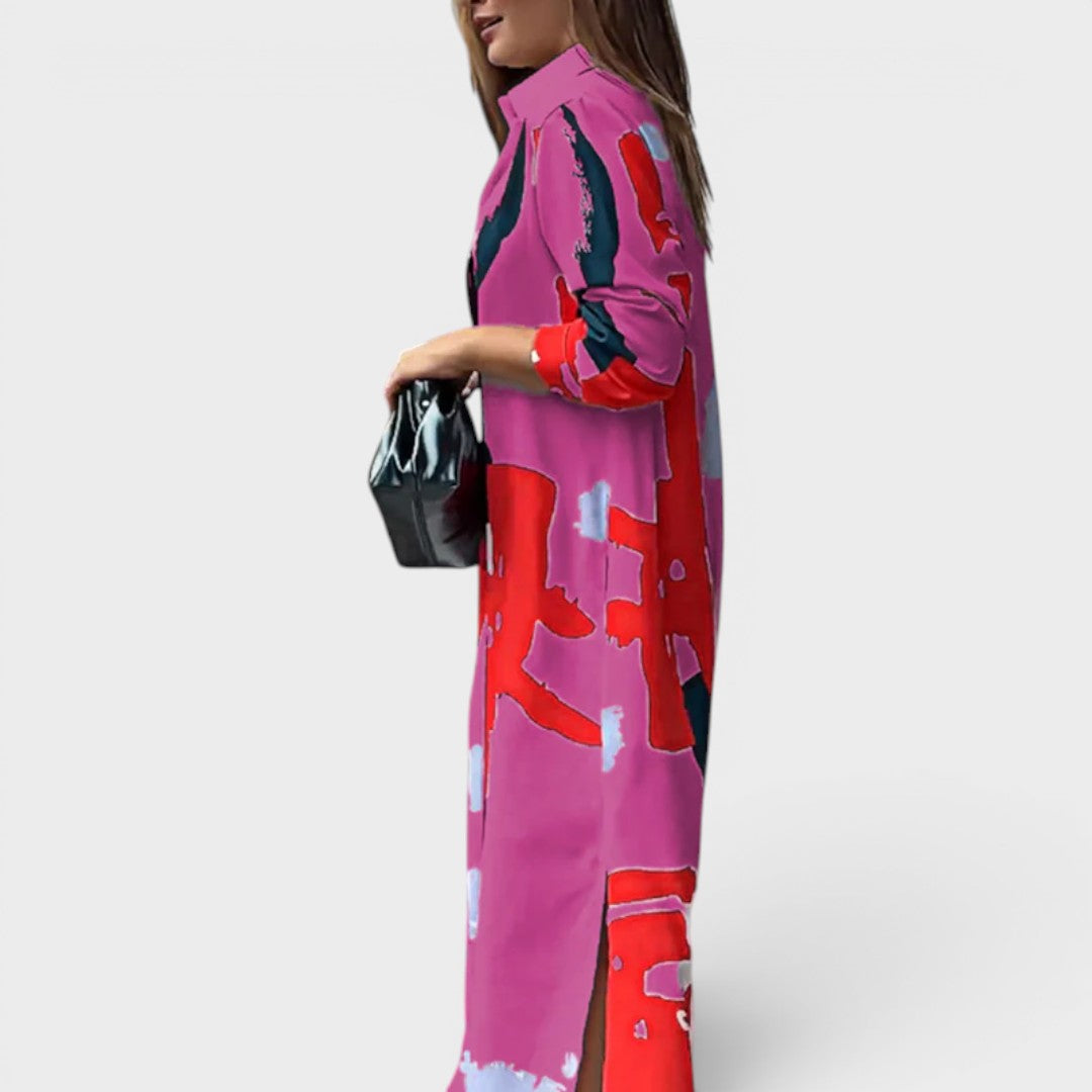 Sarah | Casual Midi Shirt Dress