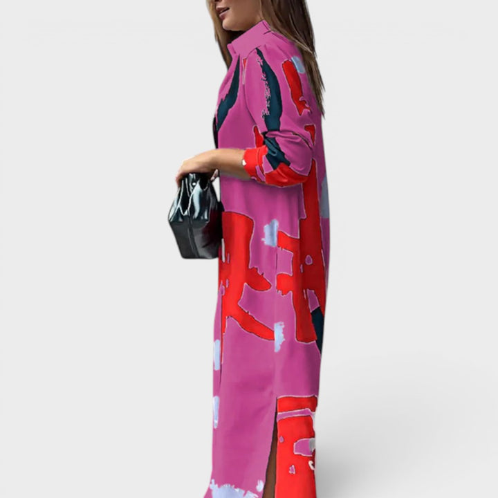 Sarah | Casual Midi Shirt Dress