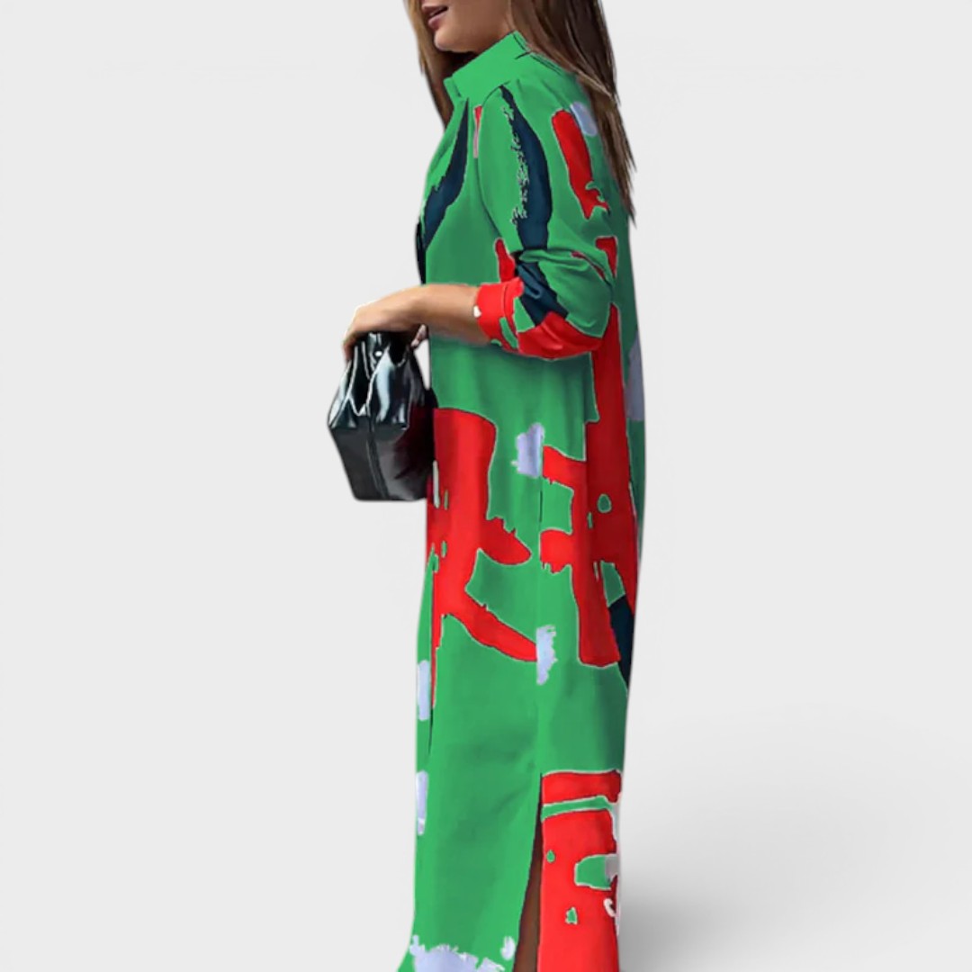 Sarah | Casual Midi Shirt Dress