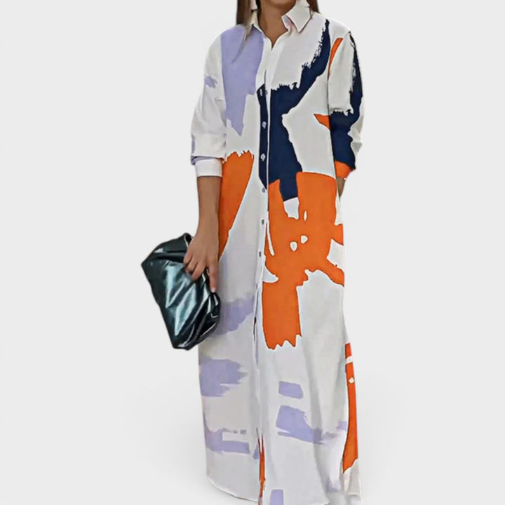 Sarah | Casual Midi Shirt Dress